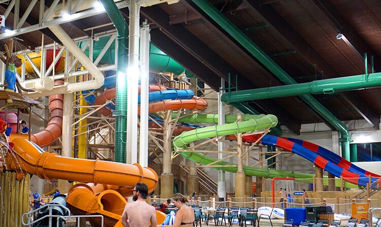 water slide at great wolf lodge 