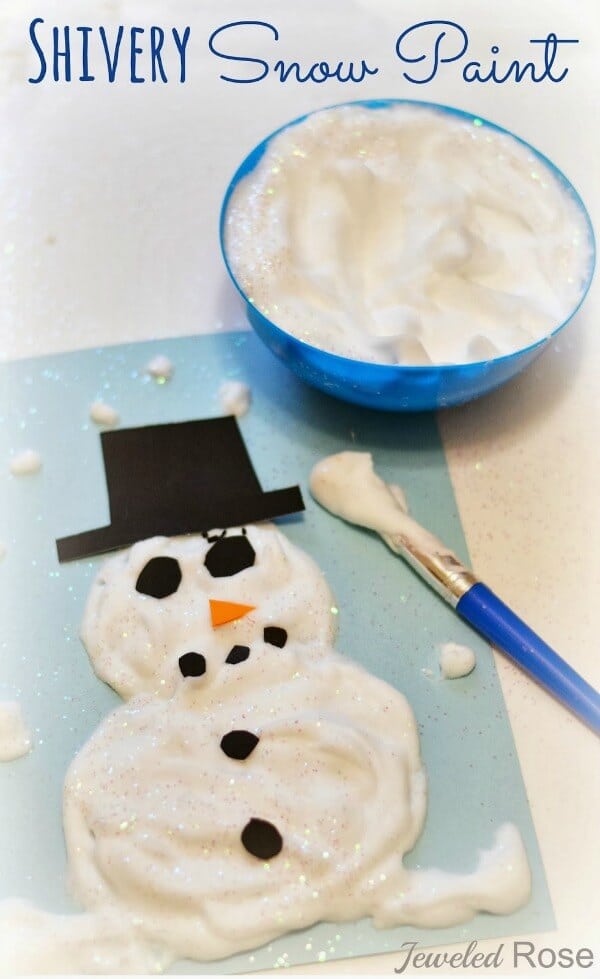 snow paint recipe for kids