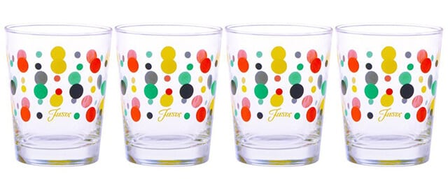 fiesta ware  colorful dot glasses