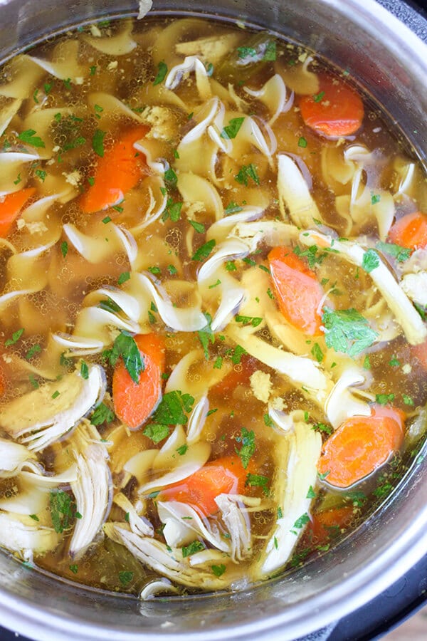 Instant Pot Pressure Cooker Chicken Noodle Soup