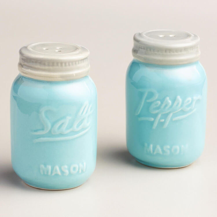 mason jar salt and pepper shakers