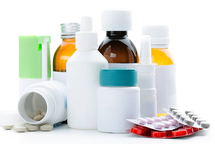 Blank medicine bottles