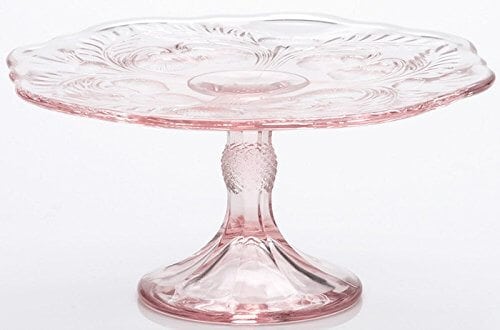 thistle glass cake plate