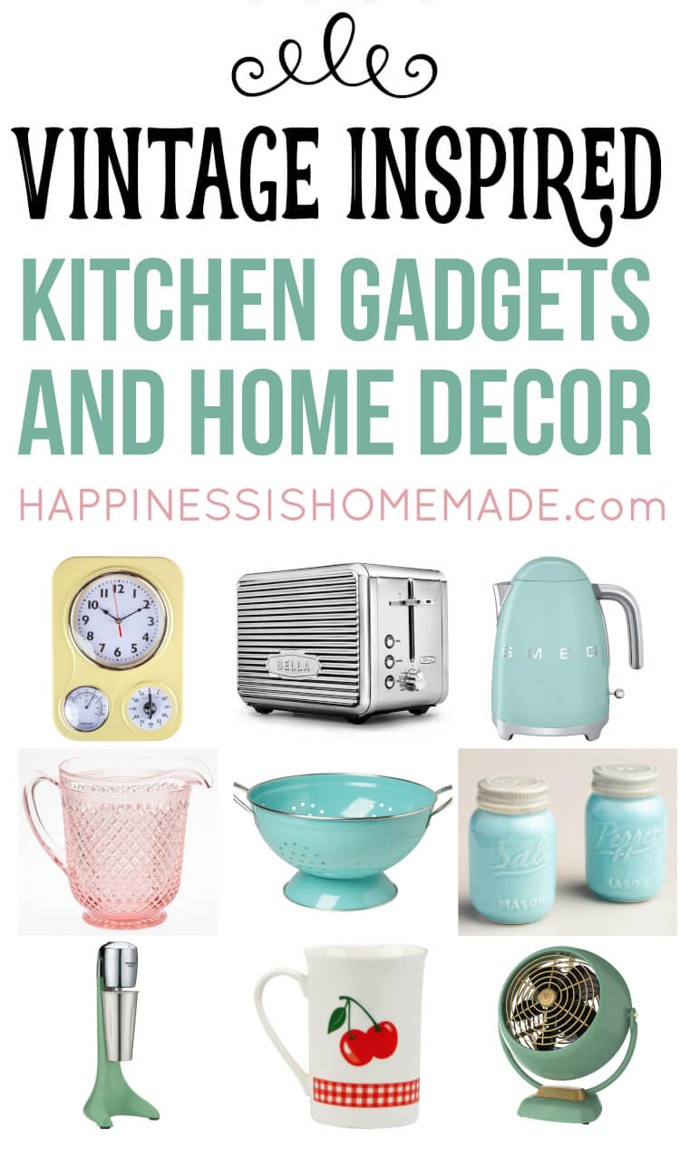 vintage inspired kitchen gadgets and home decor