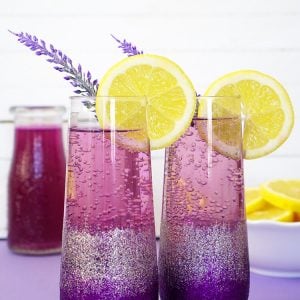 Lavender Lemonade Prosecco Cocktails for parties