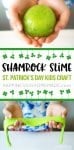 shamrock slime st patricks day kids craft idea