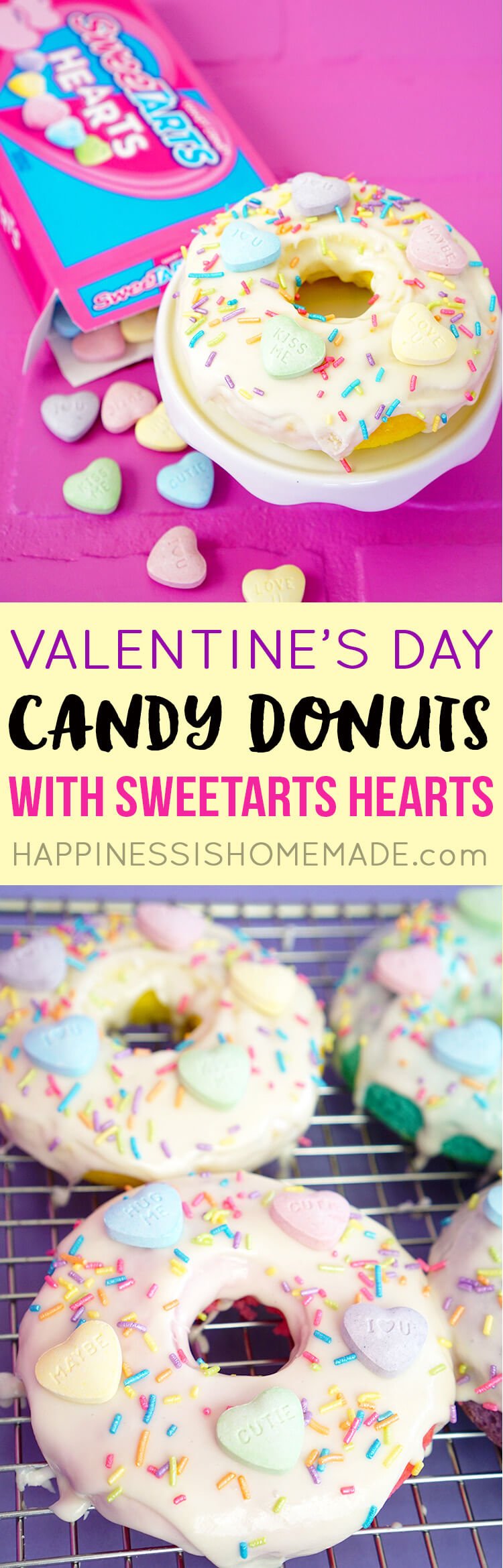SweeTART Hearts Candy Valentine's Day Donuts Gift Idea