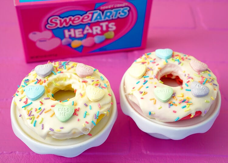 SweeTART Hearts Donuts for Valentine's Day