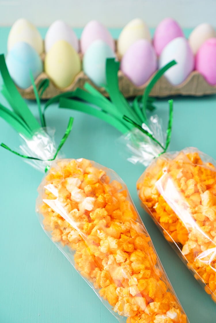 carrot treat bags for easter kids snack