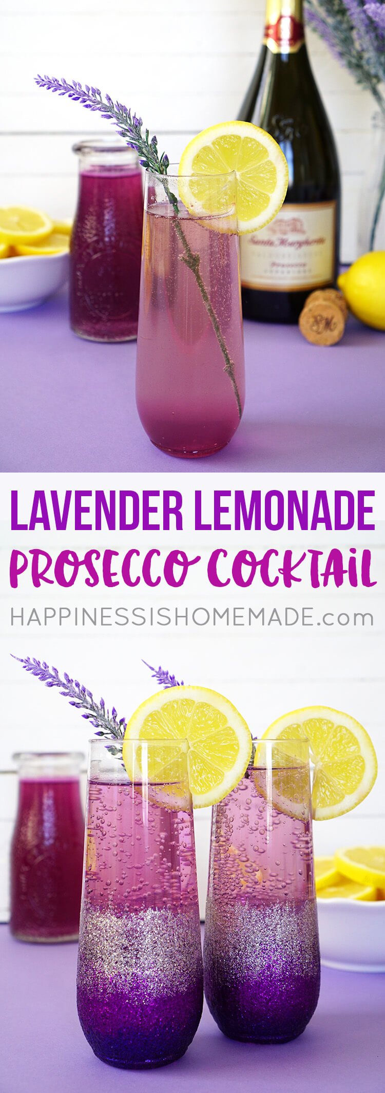 Lavender Lemonade Prosecco Cocktail