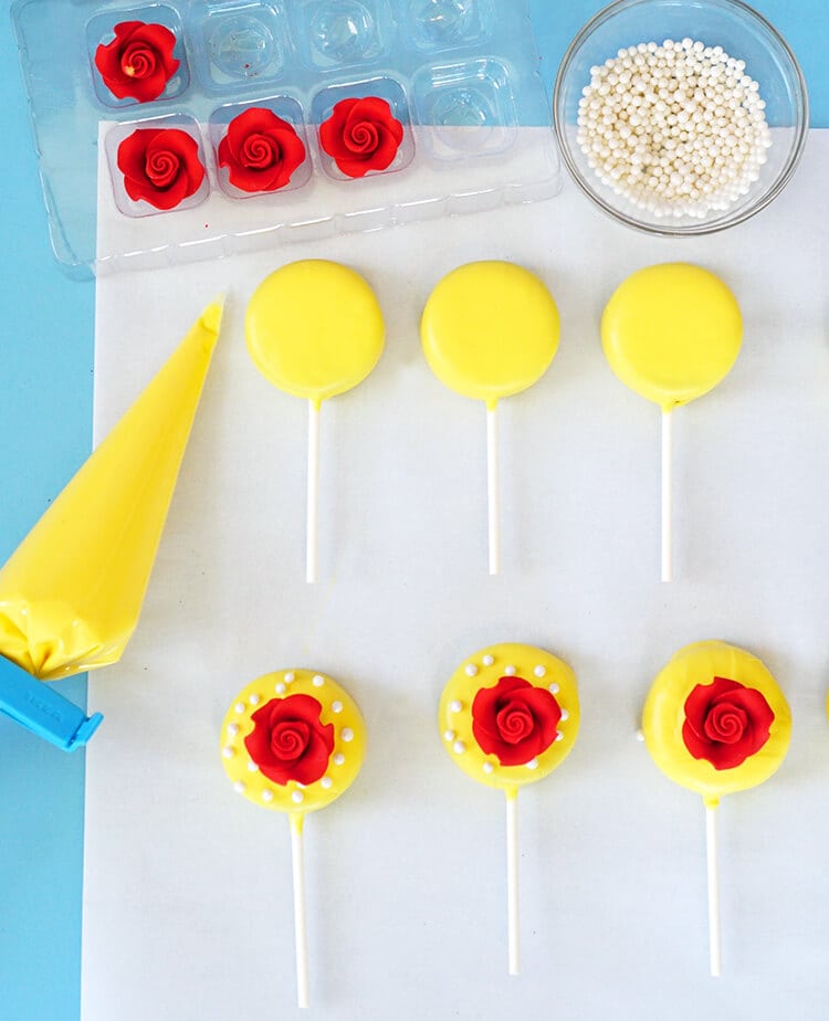 oreo pops for disney beauty and the beast
