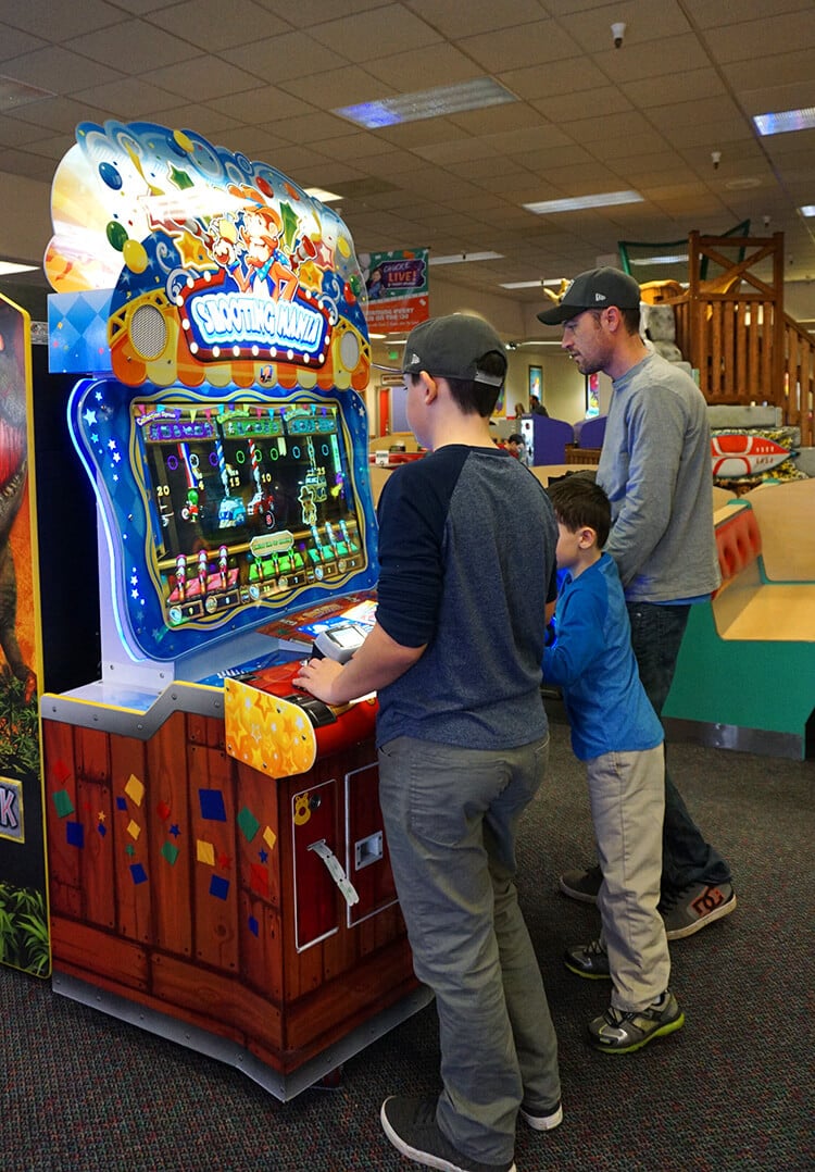 games being played at chuck e cheese