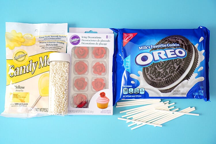 supplies for beauty and the beast oreo pops