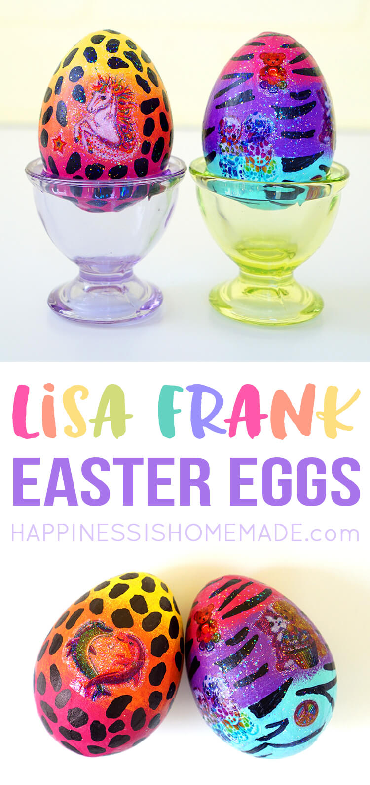 lisa frank diy easter eggs