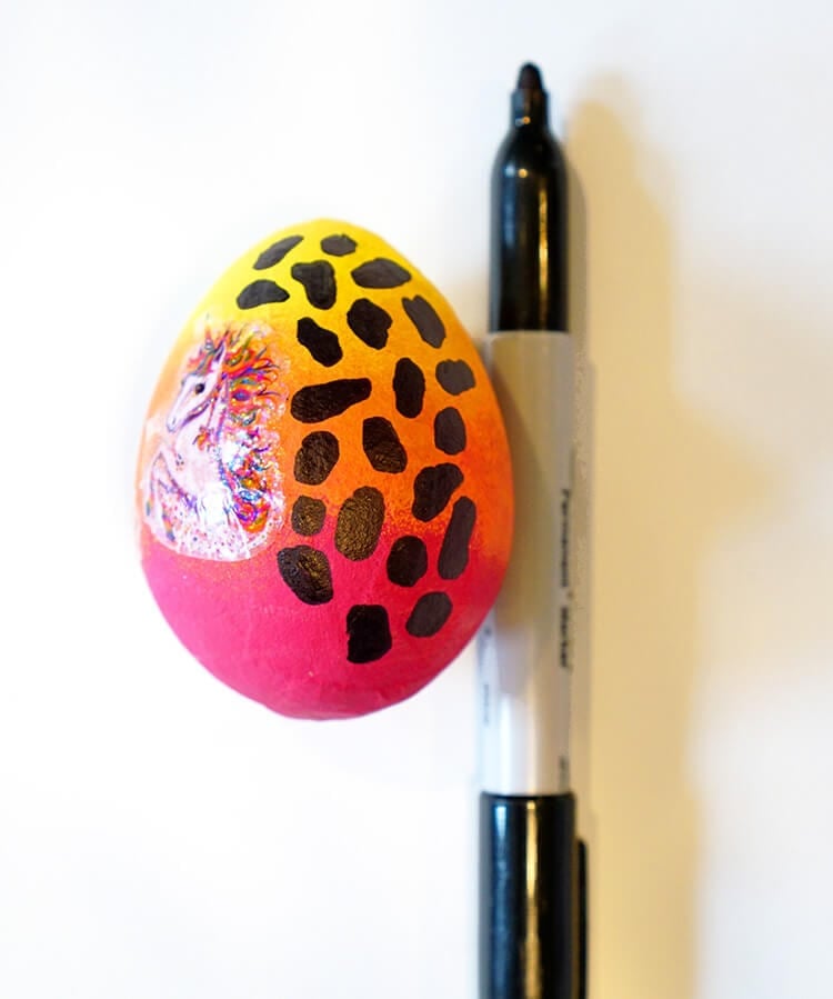 cheetah spots added to easter eggs