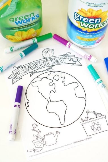 earth day coloring pages and colors