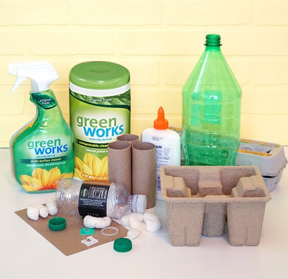 earth friendly supplies and recycled materials 