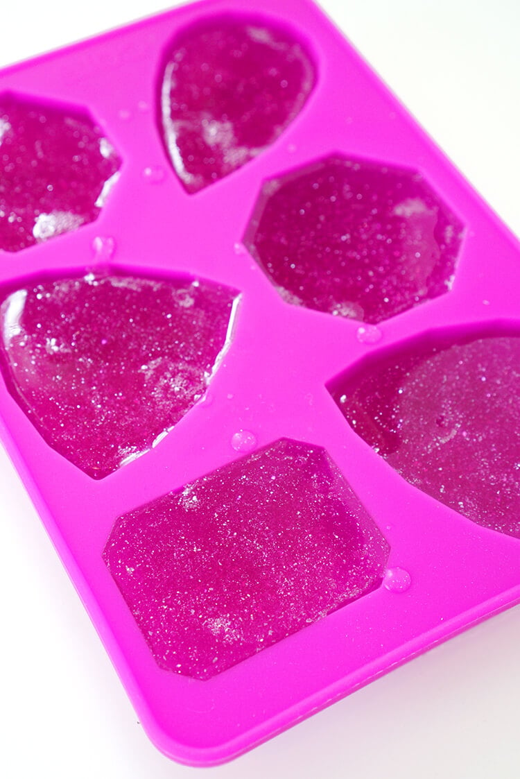  DIY Gemstone Soaps in molds