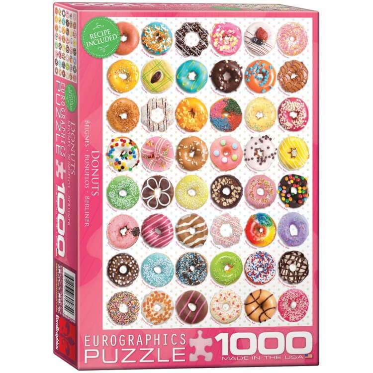 assorted donut jigsaw puzzle 