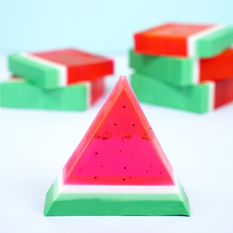 cute watermelon soaps quick and easy diy craft project 