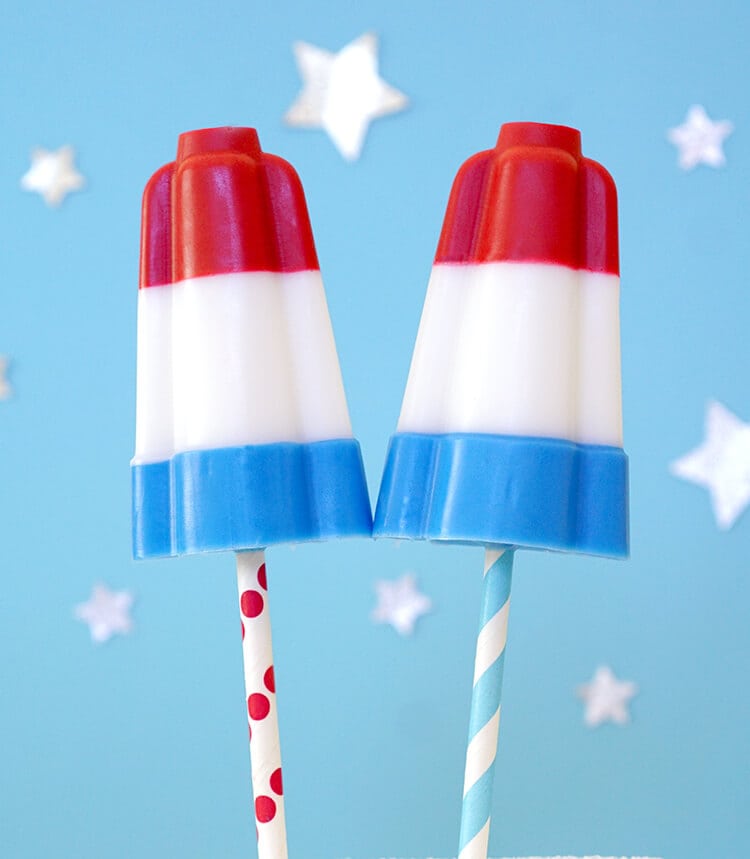 diy rocket pop bomb pop soaps