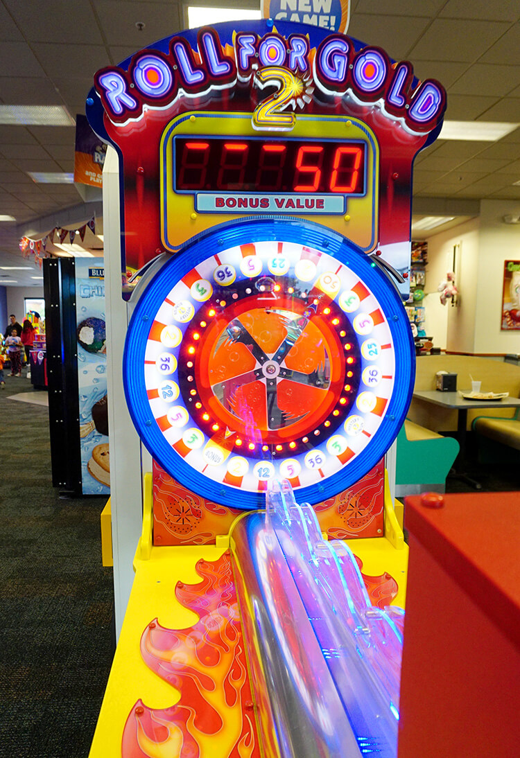 roller game at chuck e cheese