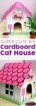 super cute diy cardboard cat house