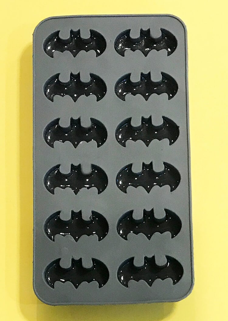batman symbol molds filled with soap