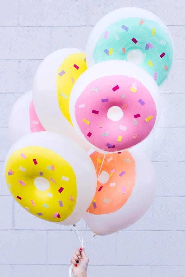 diy donut balloons for party
