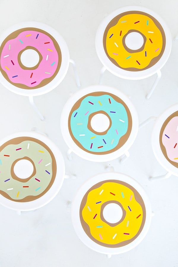 DIY donut stools for home decor