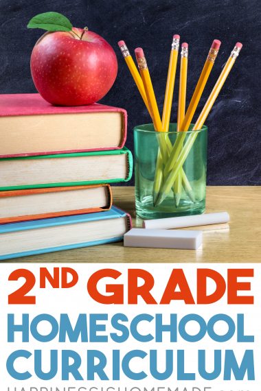 Looking for second-grade homeschool curriculum? Take a peek at the homeschool curriculum we'll be using this year in our 2nd-grade homeschool classroom!