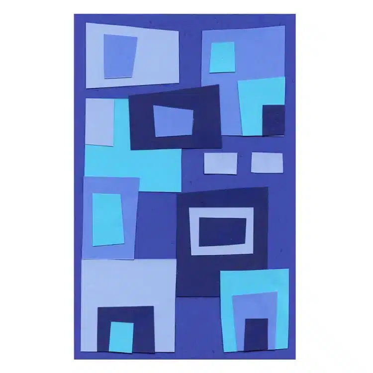 Gees bend square quilt art for kids