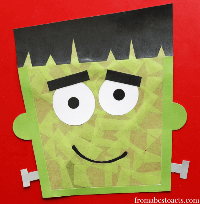 frankenstein window decoration for kids