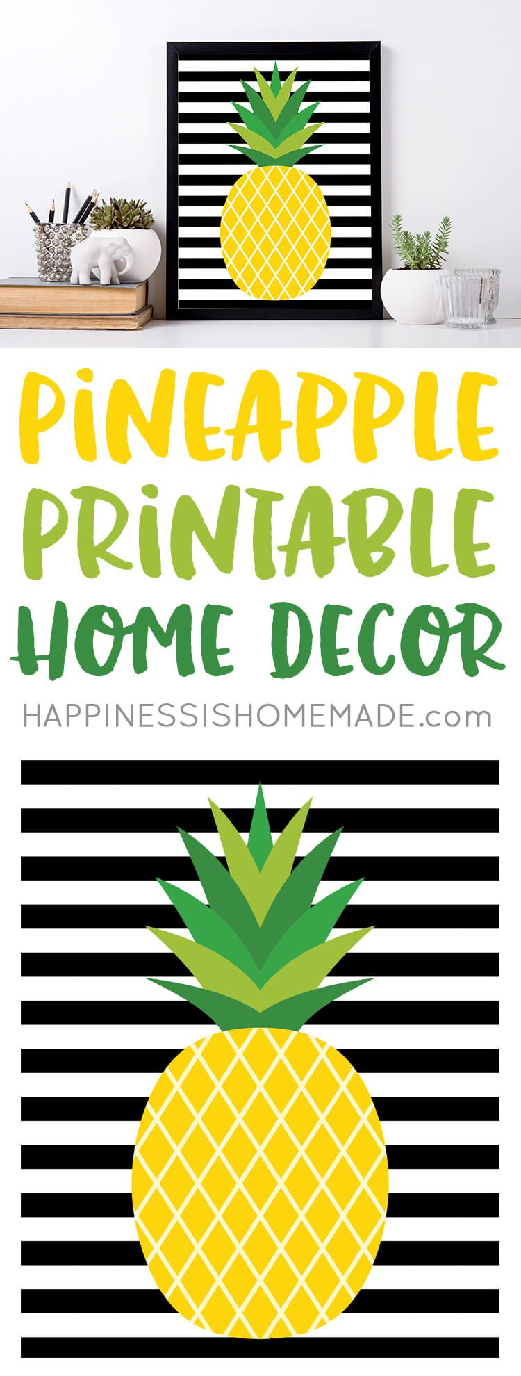 pineapple printable home decor