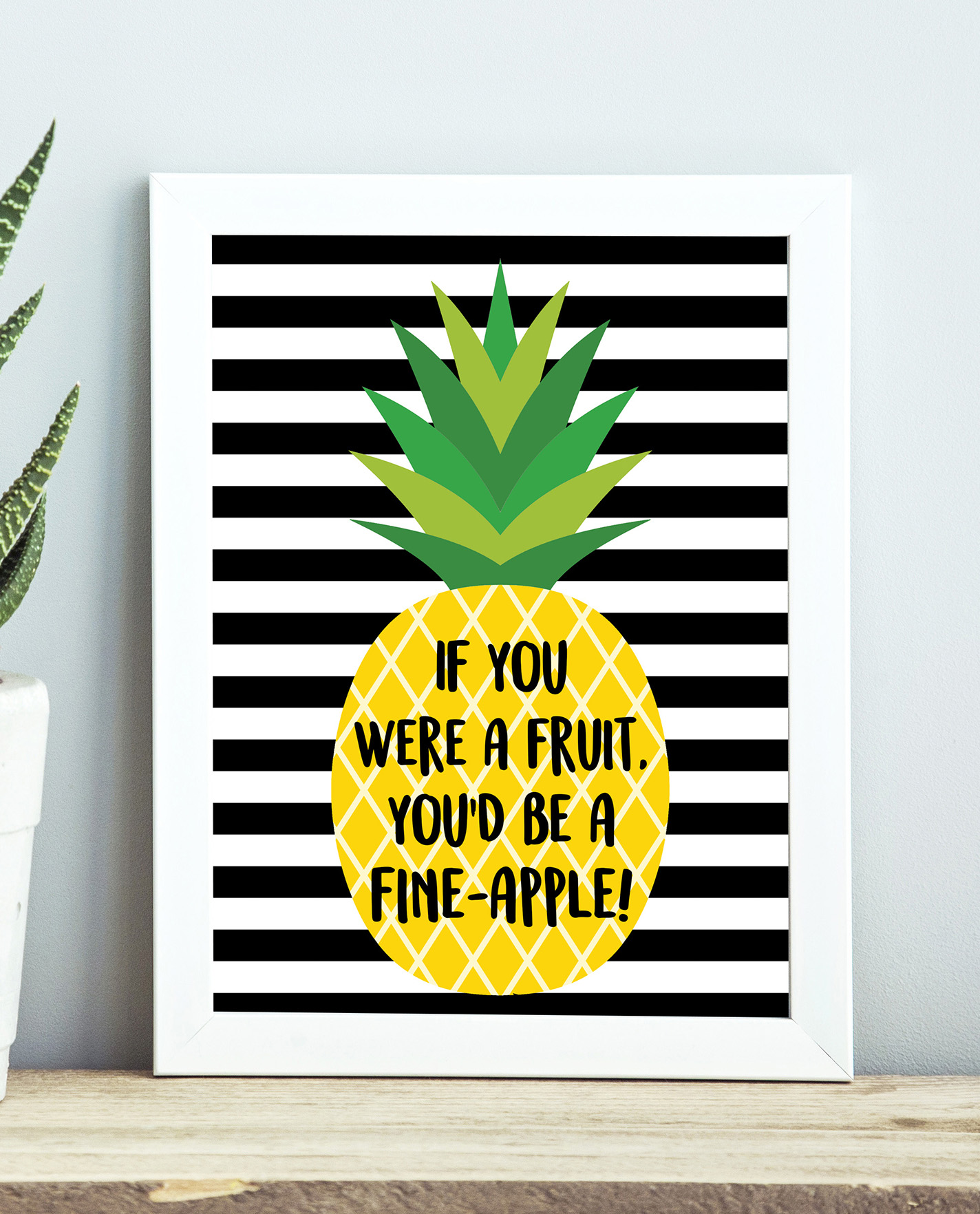 “Fine-Apple” Pineapple Printables + Gift Tags