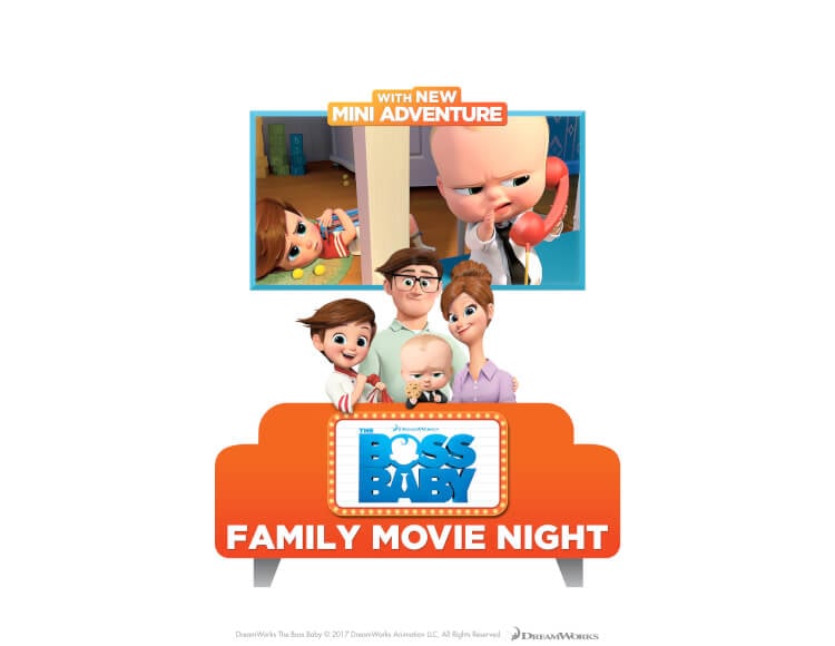 boss baby family movie night poster