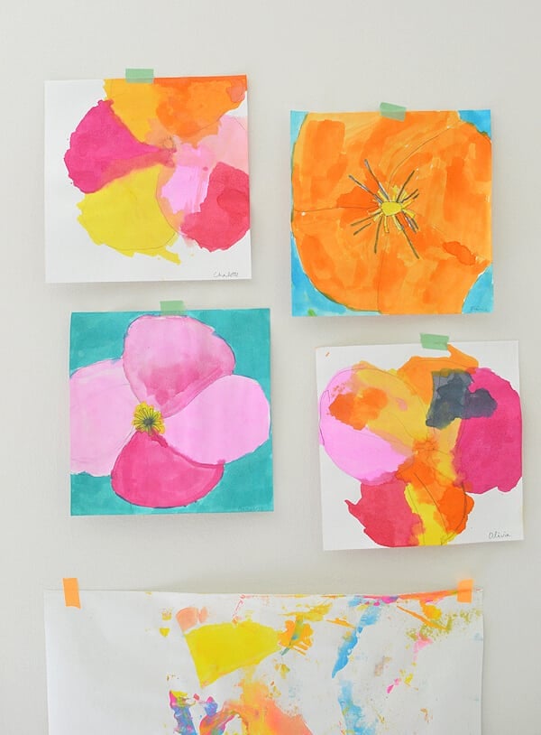 flowers inspired by georgie o keefe art