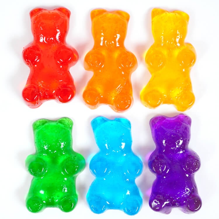 easy homemade gift idea gummy bear shower jelly soaps