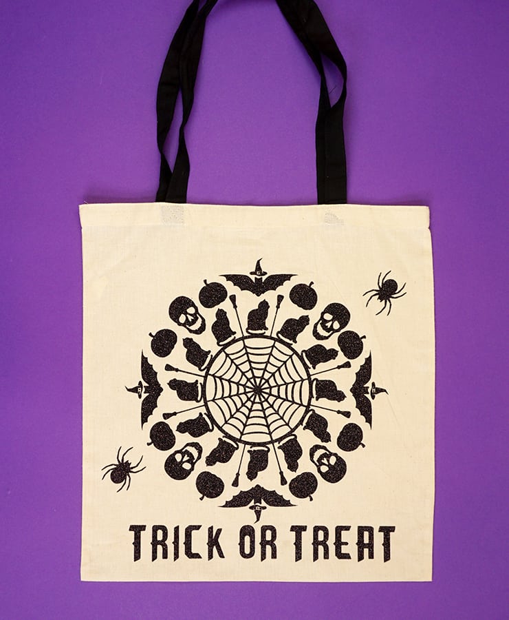 halloween mandala bag svg file