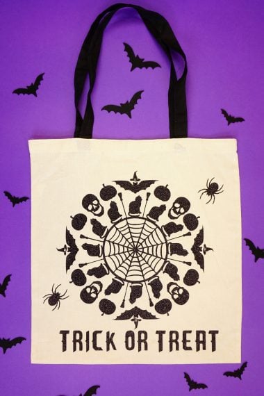 trick of treat mandala halloween bag