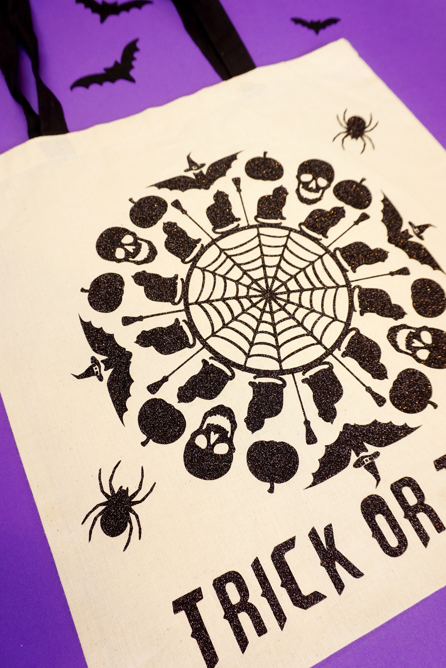 halloween mandala trick or treat bag