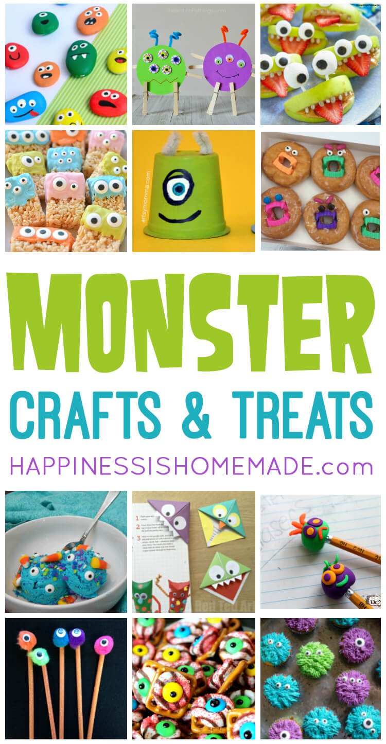 20 Easy Monster Treats and Crafts for Kids