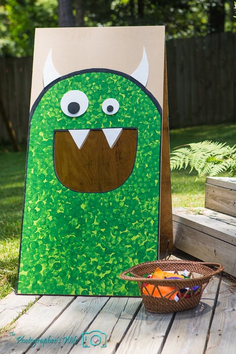giant green monster bean bag board