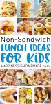 non sandwich lunch ideas for kids