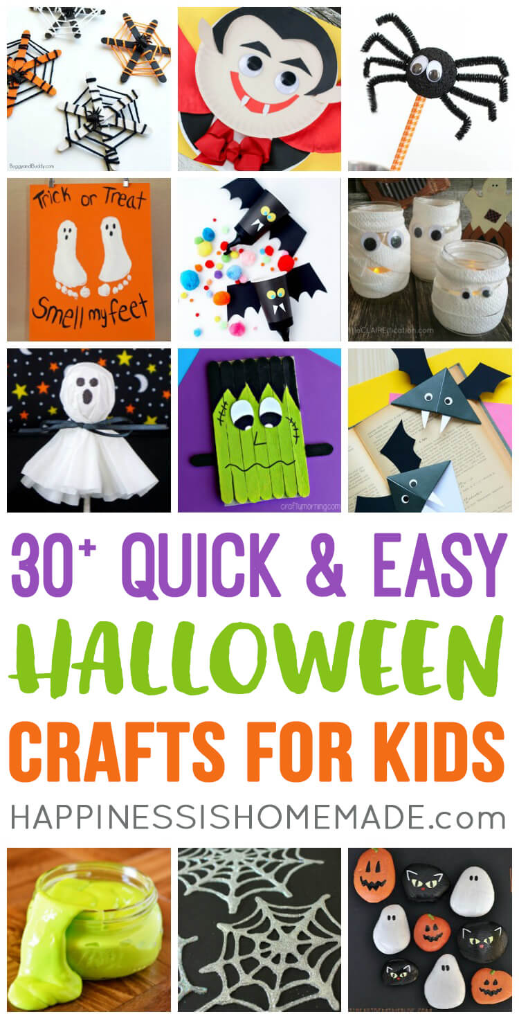 These quick and easy Halloween kids crafts c