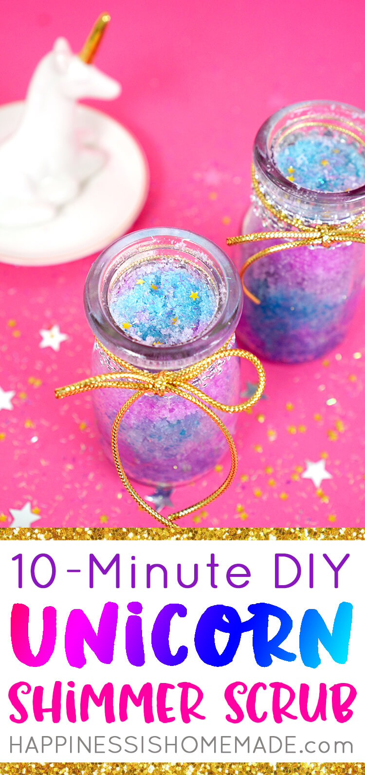 shimmer sugar scrub DIY recipe