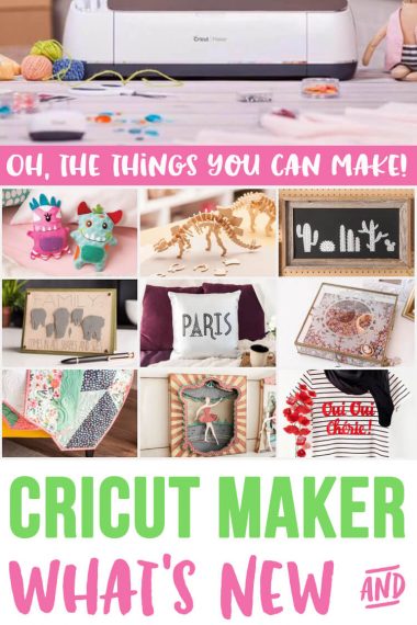 The Cricut Maker is perfect for all of your crafting needs! Quickly & precisely cut everything from thin tissue paper and fabric to leather and balsa wood!