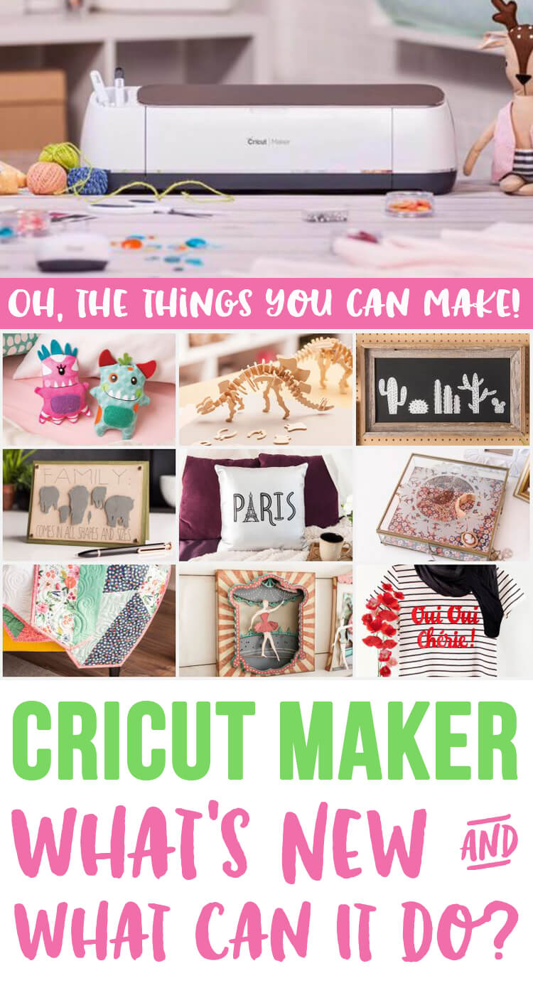 The Cricut Maker is perfect for all of your crafting needs! Quickly & precisely cut everything from thin tissue paper and fabric to leather and balsa wood!