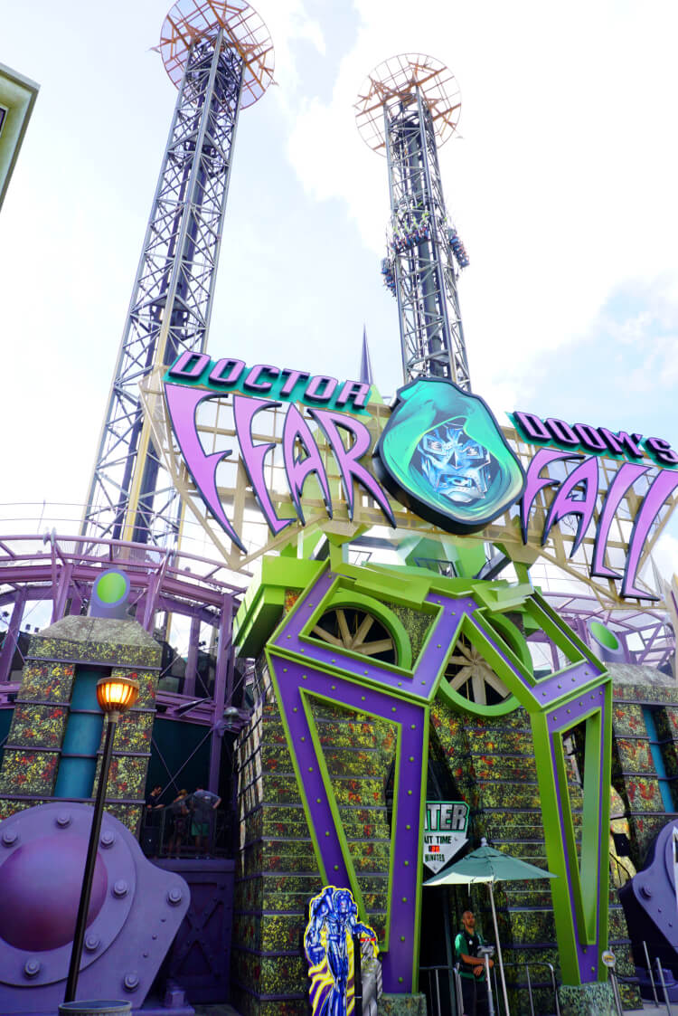 dr dooms fear fall ride at universal studios