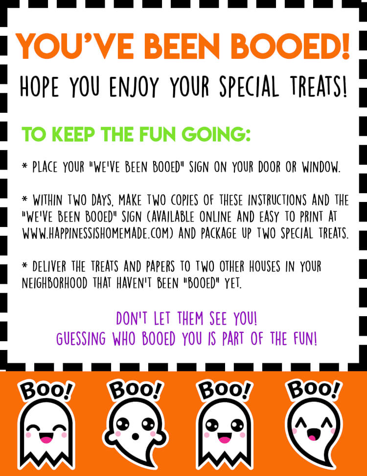 You ve Been Booed Free Halloween Printables Happiness Is Homemade
